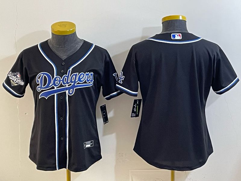 Youth 2026 Los Angeles Dodgers Blank Black Game Nike MLB Jersey style 003->youth mlb jersey->Youth Jersey
